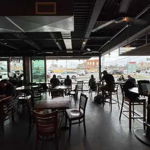 Windows open at Crows Coffee