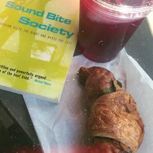 So worth the calories, spinach feta croissant