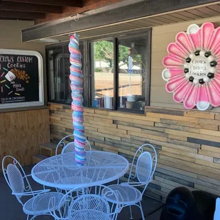 Patio area @ Crows Custom Cookies
