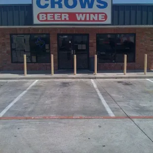 the front of the store