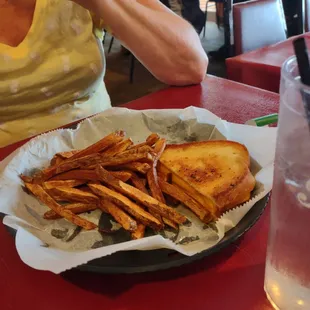 Another person I was with had their very good grilled cheese sandwich and fries.