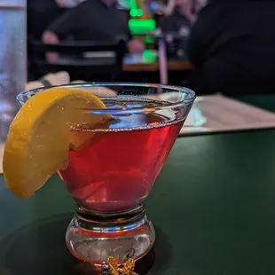 Poma-berry martini is pretty good