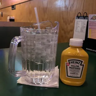 Crazy LARGE water. This was my "glass".