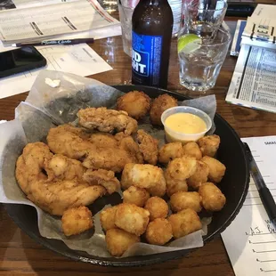 Chicken Tenders with Tater Tots