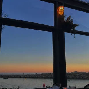 The view from outside patio