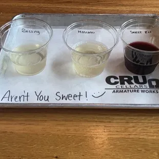 Aren't You Sweet Wine Flight