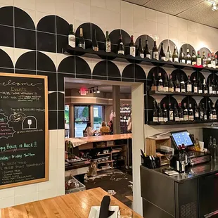 a man working at a bar