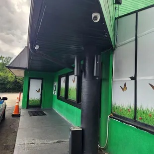 Outside front entrance