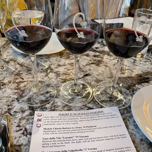 Wine flight