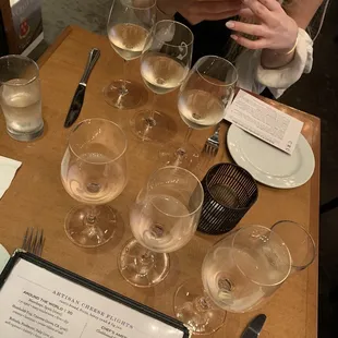 Rose and white wine floats