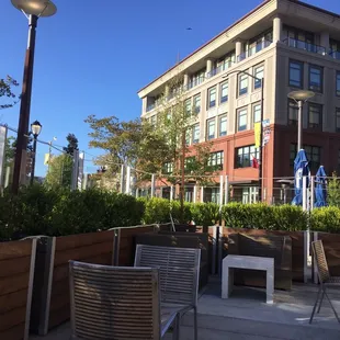 outdoor seating area