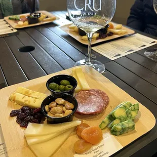 Charcuteríe plate honoring their winemaker.