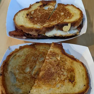 The Cheese Pit food truck: Turkey Bliss &amp; Cheese Luvva&apos;s for $12 each.