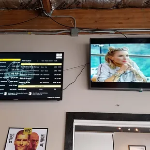 Digital Tap list and TV.