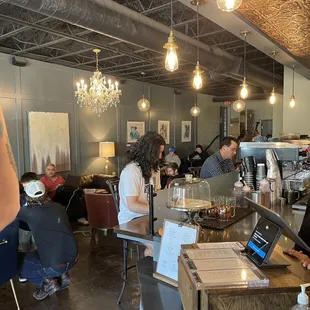 customers sitting at the counter