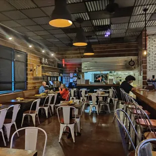 the interior of the restaurant