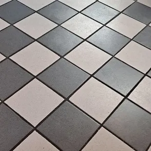 The floor. It was clean.