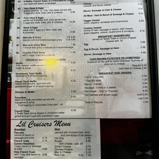 Breakfast Menu