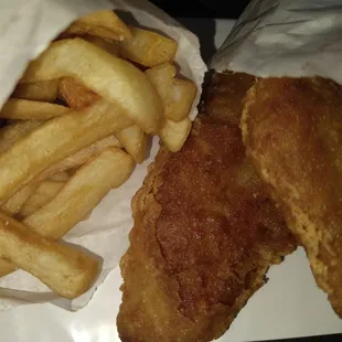 fried fish and french fries