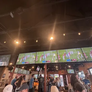 Plenty of TV's with sound (not music)