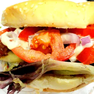 Grilled Chicken Sandwich (with Pepper Jack, Bacon, Fresh Salsa)