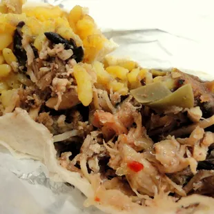 Jerk Chicken Wrap (interior)