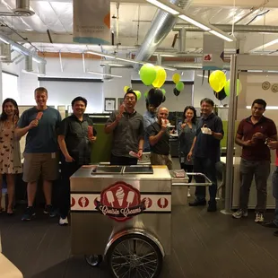 Serving up COOL TREATS to our friends at Skype Headquarters!