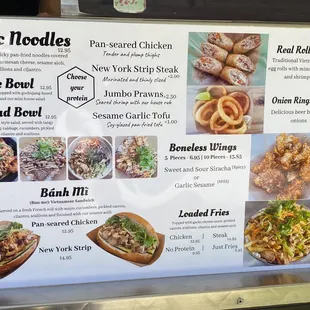 All their delicious food items.