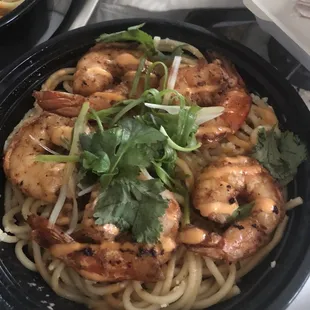 Prawn garlic noodles