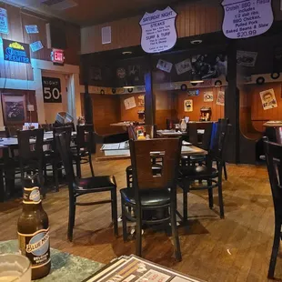 Kenny is our favorite server at our favorite neighborhood restaurant.  Love the decor and people here.