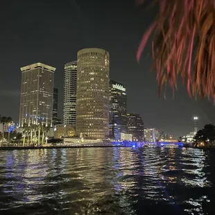  view of the city from a boat