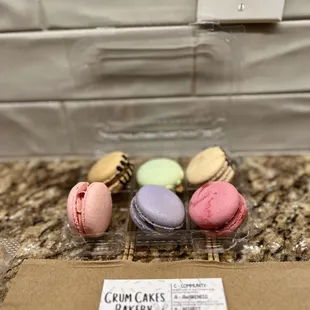 All 6 flavors of Macarons