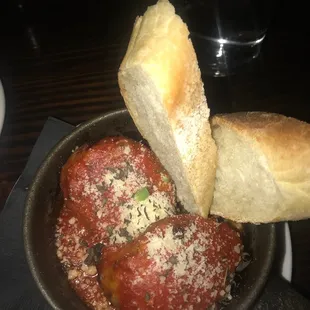 Dry Aged Meatball appetizer