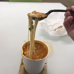 So gooey from the cheese