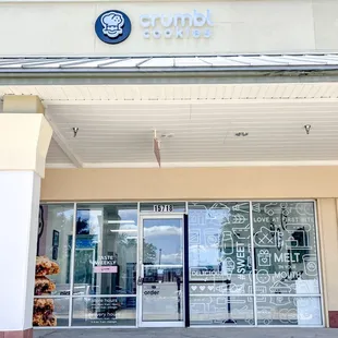 the front of the store