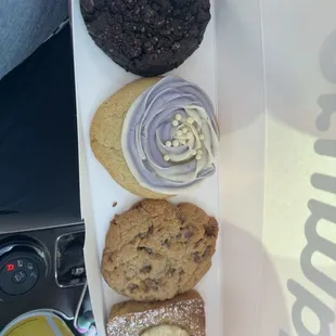 Peanut Butter Chocolate Chip, Wedding Cake, Sea Salt Toffee, French Toast