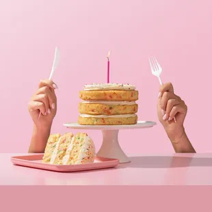 Crumbl’s NEW Confetti Celebration Cake is perfect for any occasion!