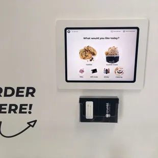 Closeup of the kiosk