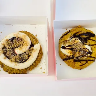 triple berry cobbler and s'mores cookies