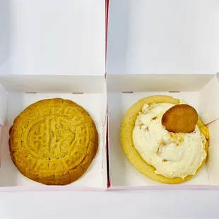 moon cake &amp; banana cream pie cookies "minions week" themed cookies