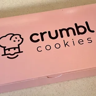 Crumbl cookie box