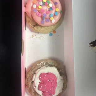 Mini cookies! My favorite sugar cookie is the one with the round sprinkles