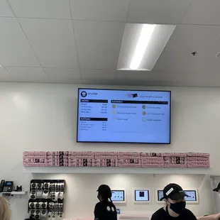 customers at the counter