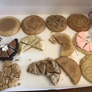 Sampled each  Not going to last til Sunday when Big Son comes.