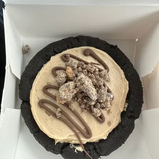 Chocolate peanut butter pie cookie