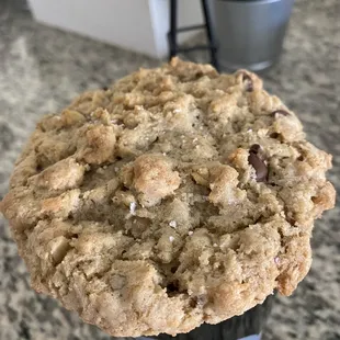 Mom's Recipe: Oatmeal, chocolate chips, peanut butter chips, toffee- so good!