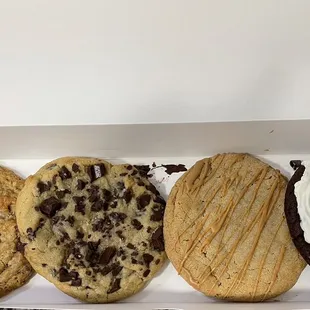 Oatmeal, Chocolate Chip, Peanut Butter, Dark Forest