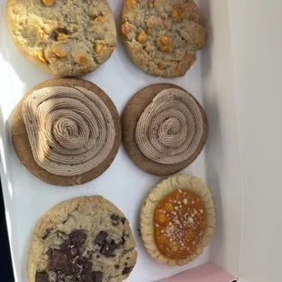 The peach pie and butterscotch chip were our favorites!