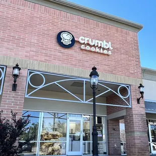 the front of the building