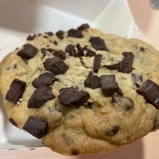 a chocolate chip cookie